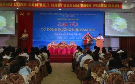 Đại hội Cổ đông thường niên Công ty CP Đầu tư KCN Dầu khí – IDICO Long Sơn năm 2011